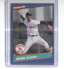 1986 Donruss #493 Mark Clear Boston Red Sox