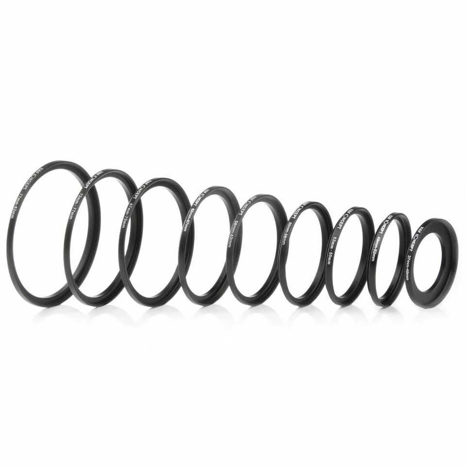 K&F 18 Pcs Filter Ring Adapter Set Camera Lens Filter Metal Stepping Rings Kit - Image 4 of 4