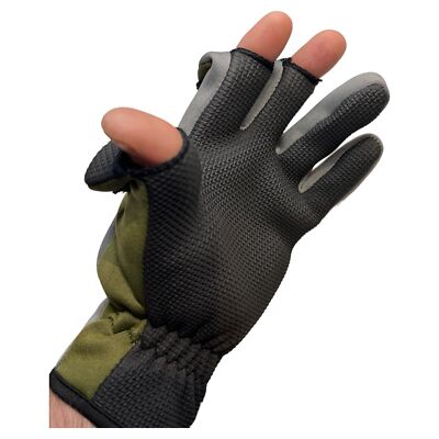 KARP Neoprene Winter Gloves Fishing Gloves with Free Index Finger and Thumb