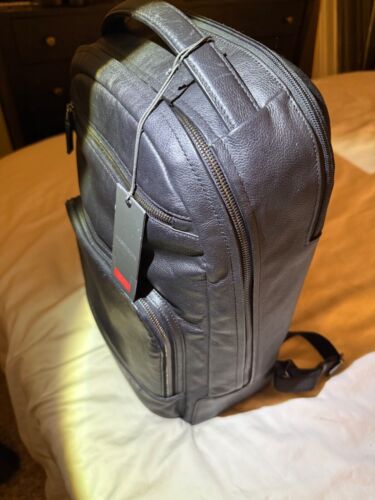 TUMI Harrison Warren Black Backpack Pebbled Leather - Picture 18 of 22