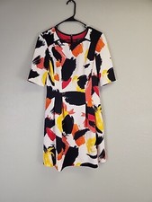 NWOT Vince Camuto Color Block Fit and Flare Dress SZ N/A