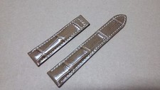 20mm Brown Alligator Skin Watch Strap Deployment Band for Maurice Lacroix