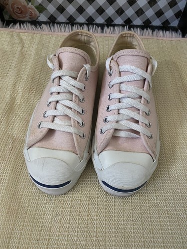RARE Vintage Jack Purcell Converse Shoes Made In Usa Size 4 Mens / 6 Womens Pink - Picture 2 of 11