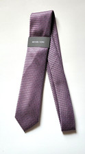MK Michael Kors Boy's Silk and Polyester Long Slim Tie New Mauve Color One Size