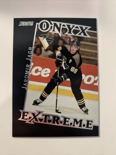 1999-00 Stadium Club Onyx Extreme #OE1 Jaromir Jagr - Pittsburgh Penguins