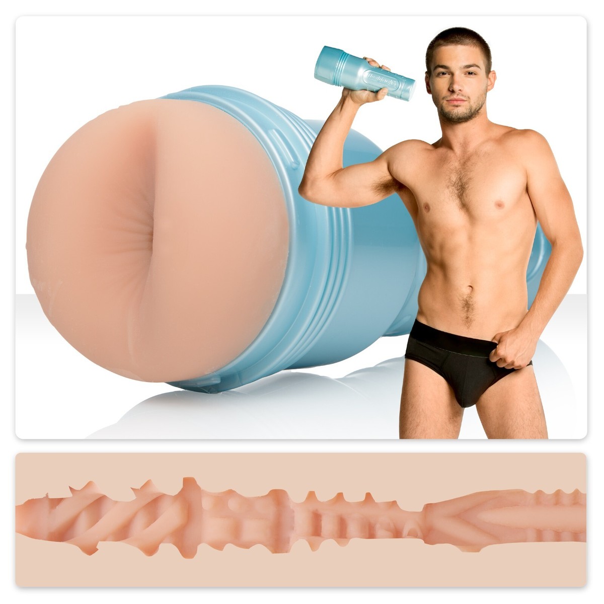 Johnny Rapid Fleshjack Boy Male Adult Sex toy masturbator dildo for Men