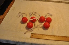 Light Up Flashing Blinking Rudolph Reindeer Red Clown Nose  Lot Of 6