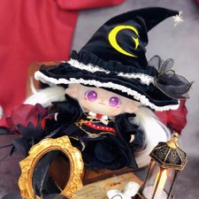 Handmade Cool Girl Magic Plush 20cm Doll Black Skirt Clothing Clothes Dress Up