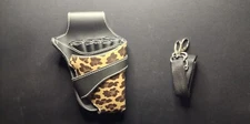 BRAND NEW Scissor & Shear Holsters Scissors Barber Stylist Leapord Print W/belt