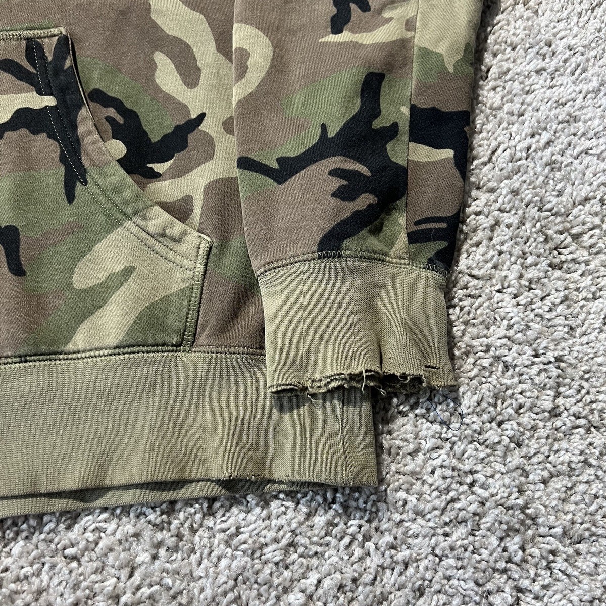 nike woodland camo hoodie
