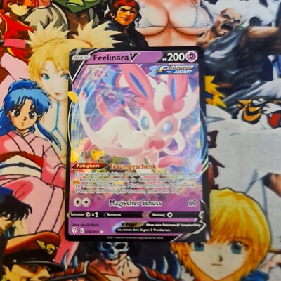 Pokémon Sylveon V Nm      Evolving Skies 2021 Card Og Feelinara Ultra Rare