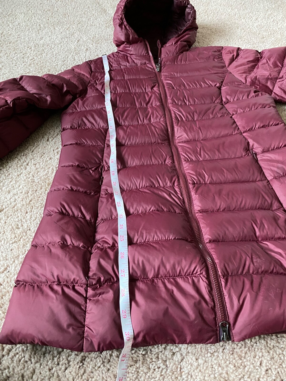 Eddie Bauer Cirruslite 2.0 Down Parka Jacket Burgundy Med eBay