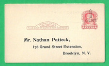 UNITED STATES ~ PRE PAID BROOKLYN STAMP CLUB INVITATION CARD ~ MARCH 29th 1922