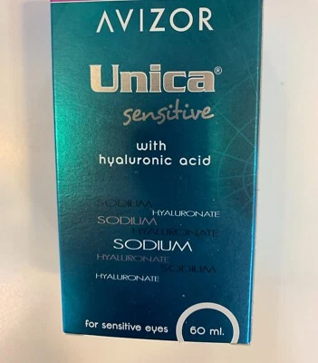 60ml Avizor Unica Sensitive All Purpose Solution Travel Flight Pack & Case