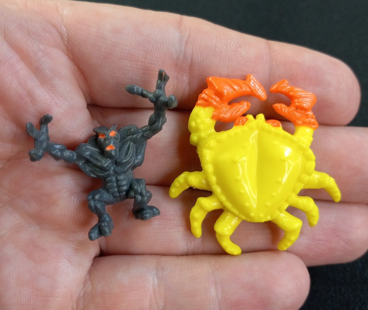Vintage Mighty Max Giant Crab & Rock Monster Replacement Figures