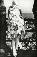 1929 Vintage WALKER EVANS Coney Island Boardwalk Beach Photo Engraving 11x14