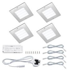20W LED Under Cabinet Kitchen Shelf Light Slim Square Metal Cool White UC03