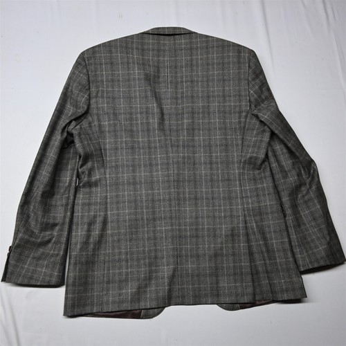 Hugo Boss 44R Brown Glenn Check Flannel The Smith9 Mens Blazer Sport Coat Jacket - Picture 12 of 12