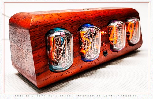 Bluetooth Clock IN12 Glow Tube Clock Nixie Clock 4-Digit Electronic Alarm Clock - Picture 6 of 11