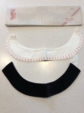 Lot 2 Vintage Collars Swisscraft Embroidered Switzerland  Black Velvet