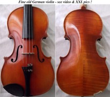 FINE OLD GERMAN VIOLIN MITTENWALD - video - ANTIQUE GEIGE                     039