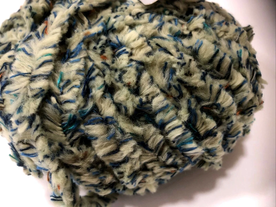 Artful Hilos LIMERICK 3022 Verde Azul Grueso Hilo Bola 1 Bola = Bufanda Boa 3.5 OZ Foto 4 de 4