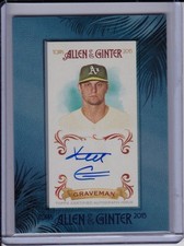 Kendall Graveman 2015 Topps Allen & Ginter X Framed Mini Auto Autograph AGA-KG