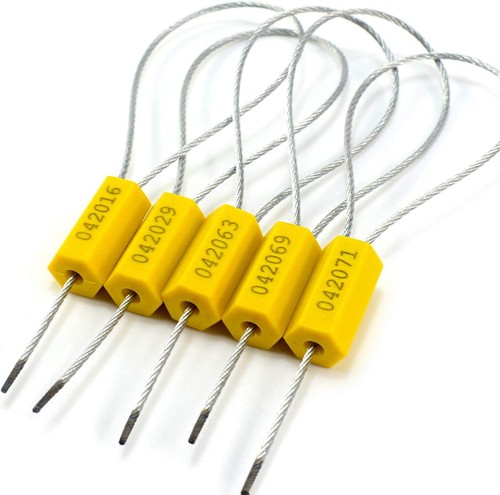 Security Seals Numbered Security Tag Tamper Proof Pull Tight Steel Wire ,50-Pack - Picture 11 of 12
