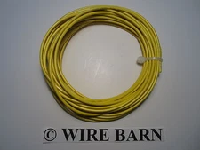 MTW 14 AWG GAUGE YELLOW STRANDED COPPER WIRE 25 FEET MACHINE TOOL WIRE- USA MADE