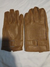Vintage Avon Men's Winter Gloves Medium Light Brown Novahide Vinyl