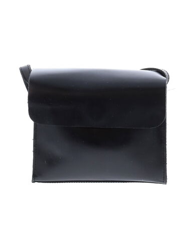 7Chi Women Black Leather Crossbody Bag One Size