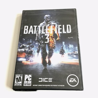 Battlefield 3 PC Game Windows Vista New Factory Sealed