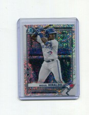 2021 Bowman Chrome Sparkle Refractor Miguel Hiraldo