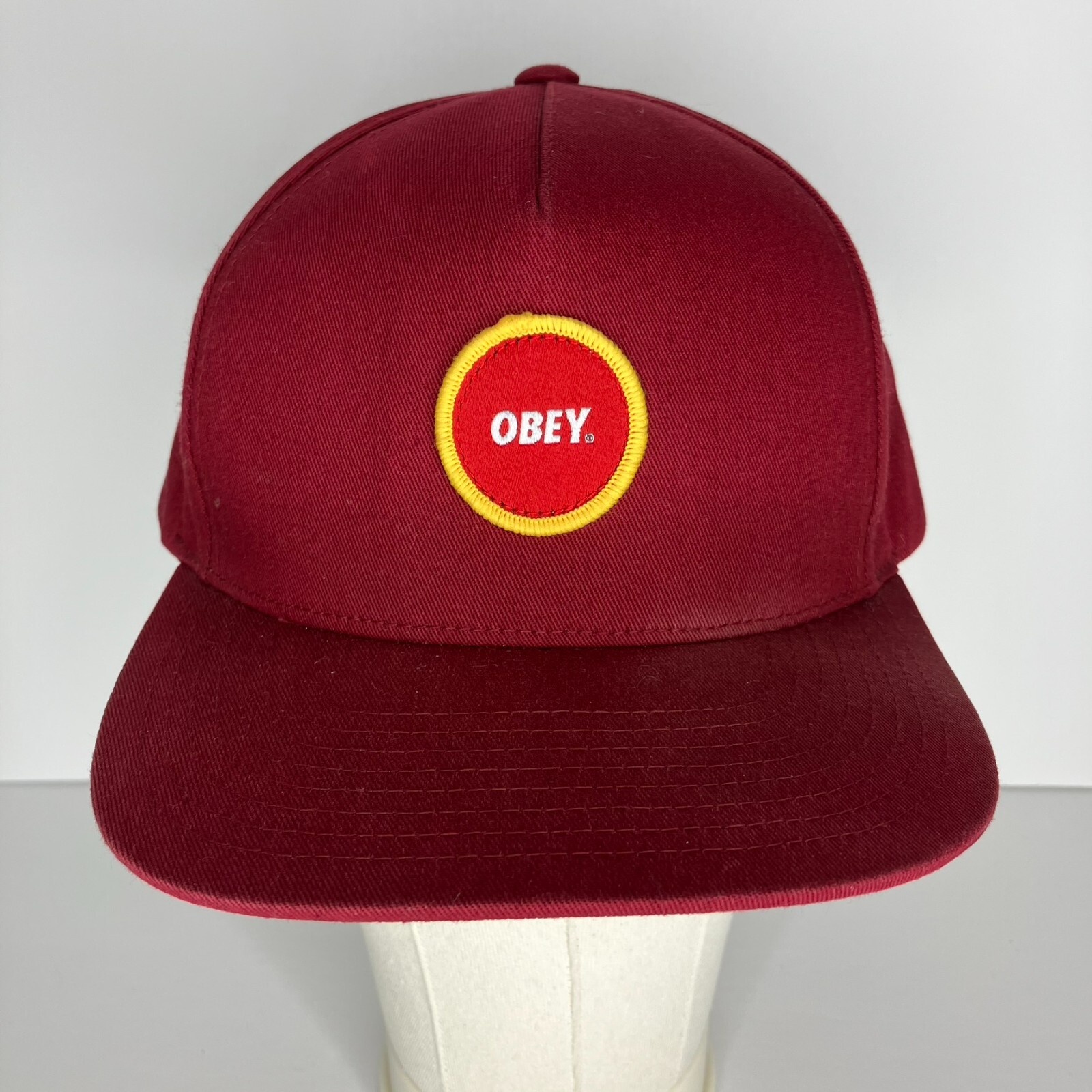 Obey Red Snapback Adjustable Hat - image 1