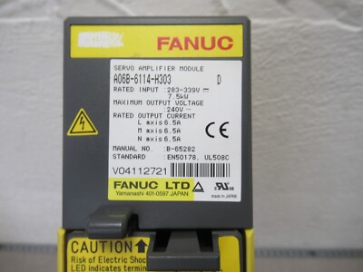 5D084 FANUC A06B-6114-H205 サーボ アンプ モジュール 保証付き A06B