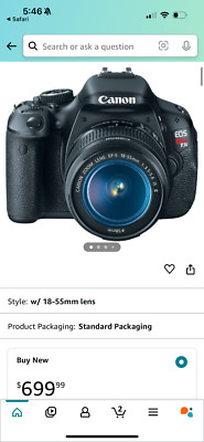 EOS Rebel T3i Digital SLR Camera and EF-S 18-55mm f/3.5-5.6 IS type II Lens