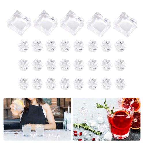 1Set Acrylic Ice Cubes Fake Ice for Wedding Decor and Photography