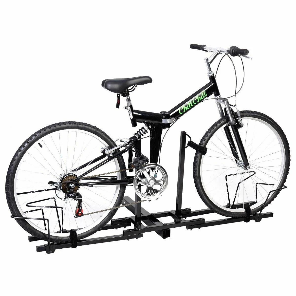 Mountain Bikes Beach Cruiser Hitch Rack 2 Platform Carrier Rear Tow