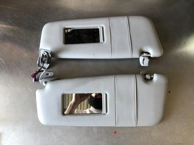 2004-2010 BMW E60 525i 528i 530i 535i Sun Visors Left & Right Set Vinyl OEM - Image 3 of 4