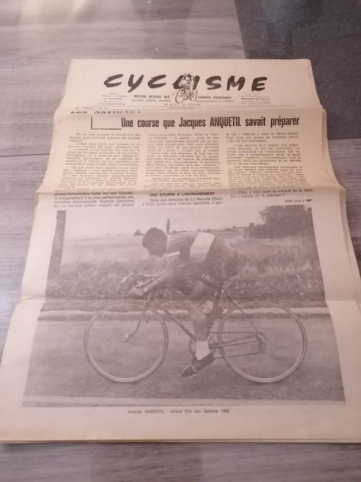 CYCLISME (publicitaire vélo Anquetil Hinault tour de france cycles pub poulidor) - Photo 1/4