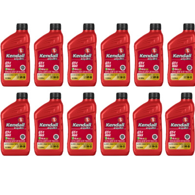 Kendall 5W30 GT-1 Max Motor Full Syn Oil with Liquitek; Case 12 - 1 Qt Bottles