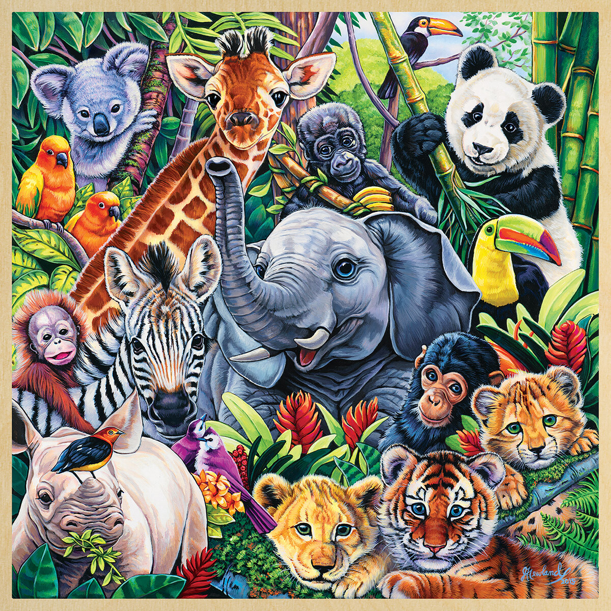 MasterPieces Safari Friends 48 Piece Jigsaw Puzzle By Jenny