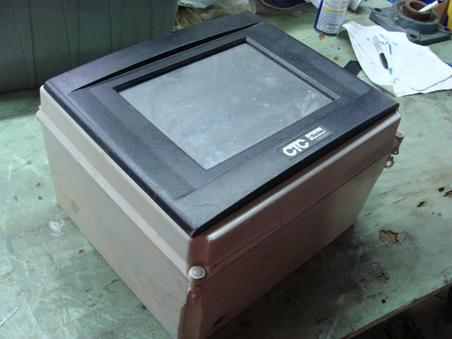 CTC PARKER PA10T-133 TOUCH SCREEN MOUNTED IN A HOFFMAN BOX