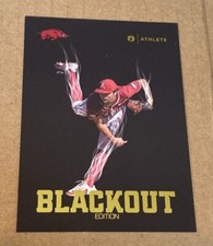 2024 Onit Arkansas Razorback Baseball Brady Tygart Blackout SP #25 NIL
