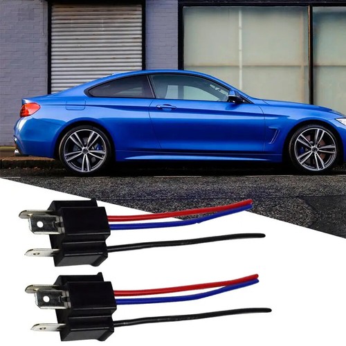 2pcs Headlight 9003 HB2 H4 3 Pin Male Connector Plug Wire Socket Replacement - Picture 4 of 7