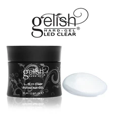 Gelish Hard Gel LED CLEAR Builder Gel LARGE SIZE 1.6 Fl.oz 50 mL.