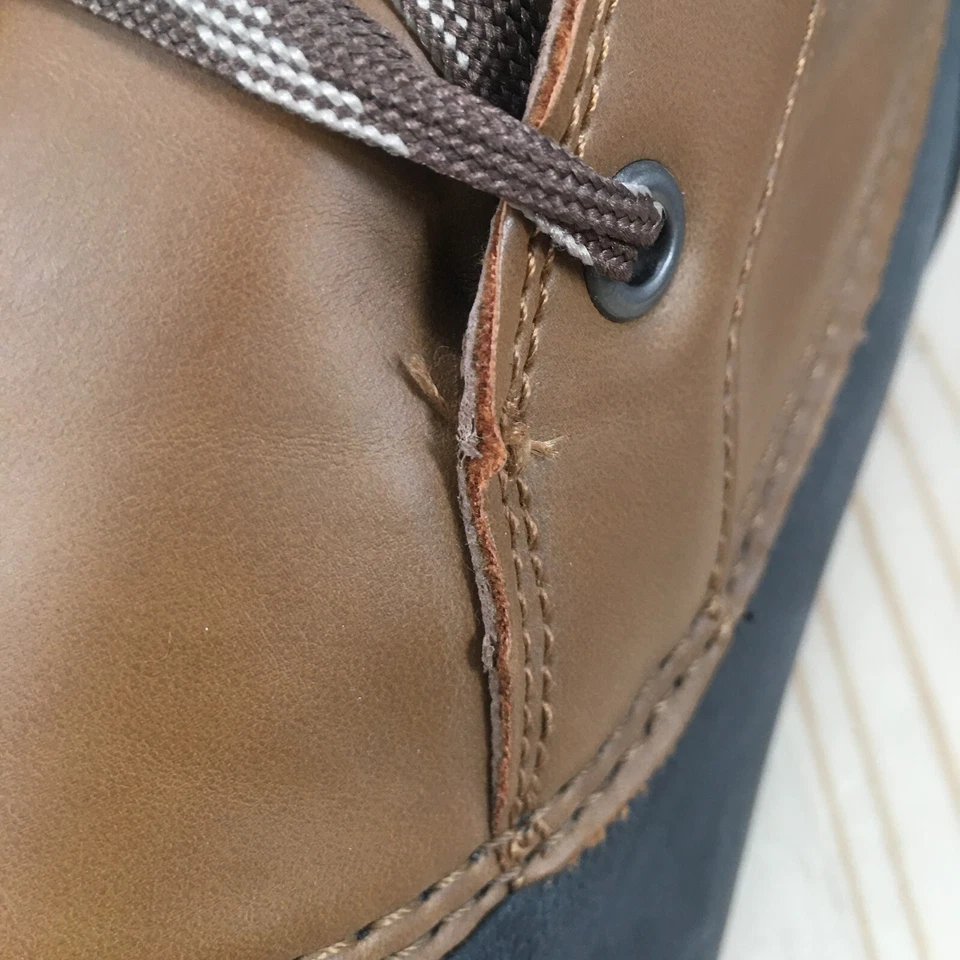 Magellan Outdoor Boots Mens 11 D Ankle Duck 160932 Brown Faux Leather Waterproof - Изображение 4 из 4