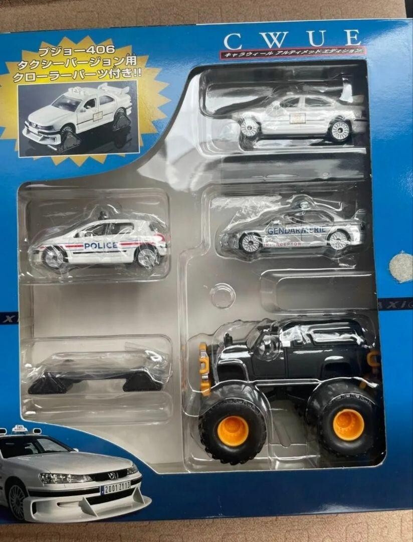 CWUE TAXI 3 ミニカーセット Bandai CWUE Chara Wheels Ultimate Edition Taxi 3 Mini Car
