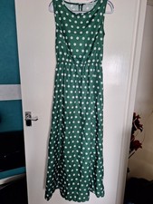 Ladies Beach Holiday Summer Polka Dot Maxi Dress Long Dresses Sundress