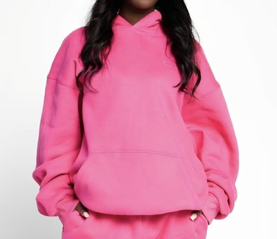 COMFRT Minimalist Hoodie in HOT PINK- Size XL